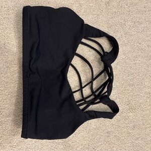 lululemon athletica Black Strappy Sports Bra